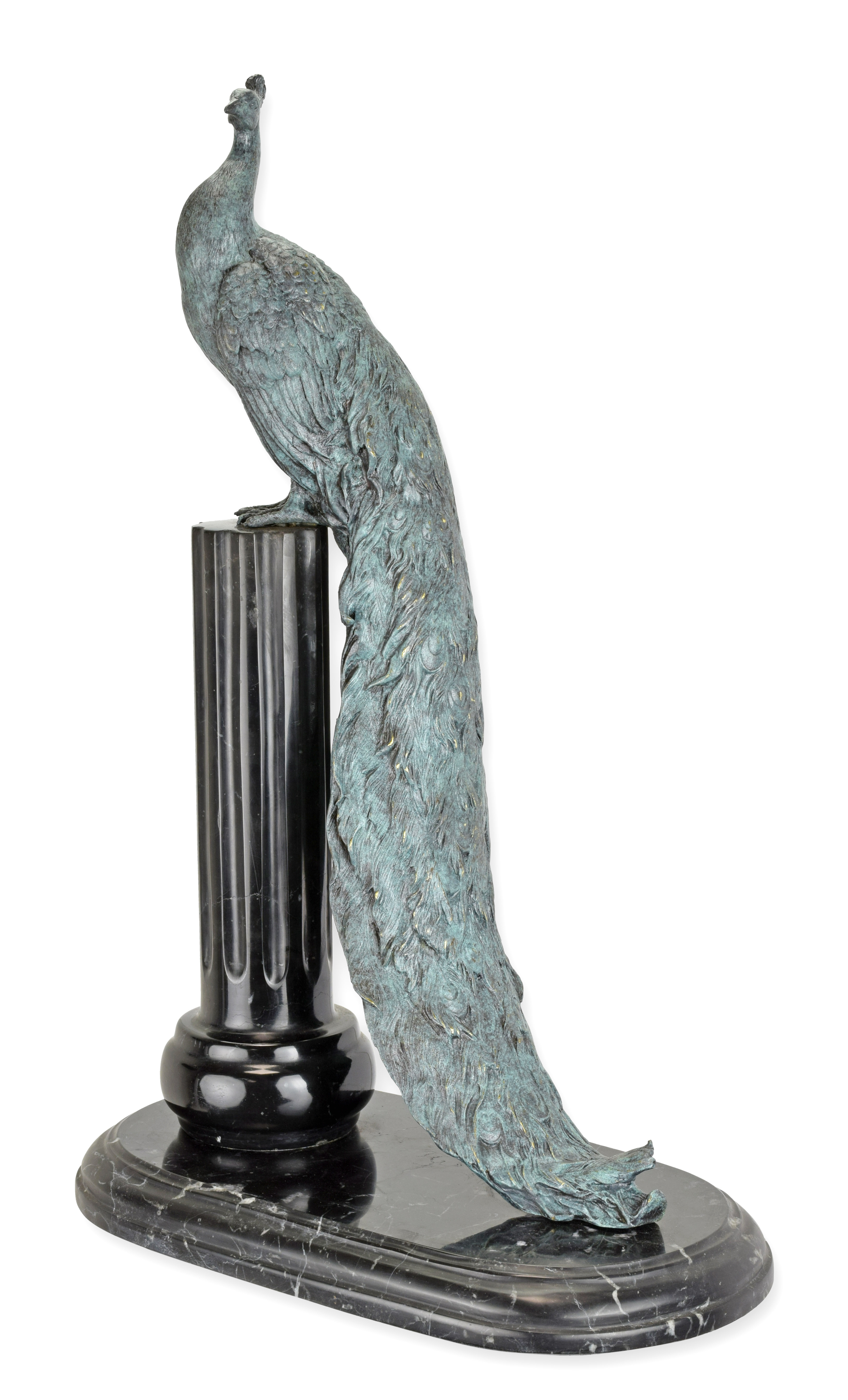 A\u0020BRONZE\u0020SCULPTURE\u0020OF\u0020A\u0020PEACOCK