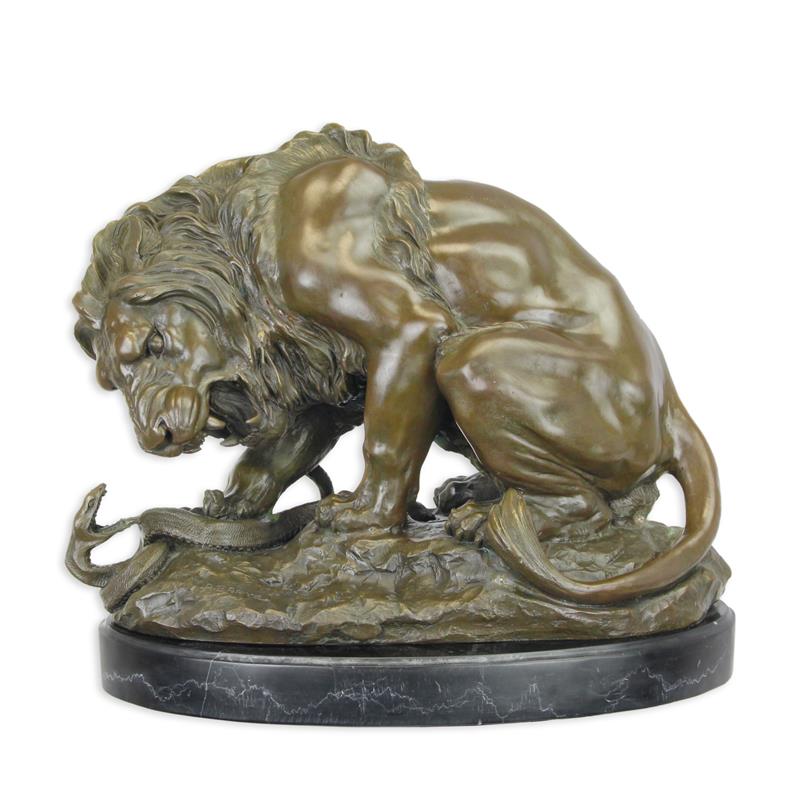 A\u0020BRONZE\u0020SCULPTURE\u0020OF\u0020A\u0020LION\u0020AND\u0020SERPENT