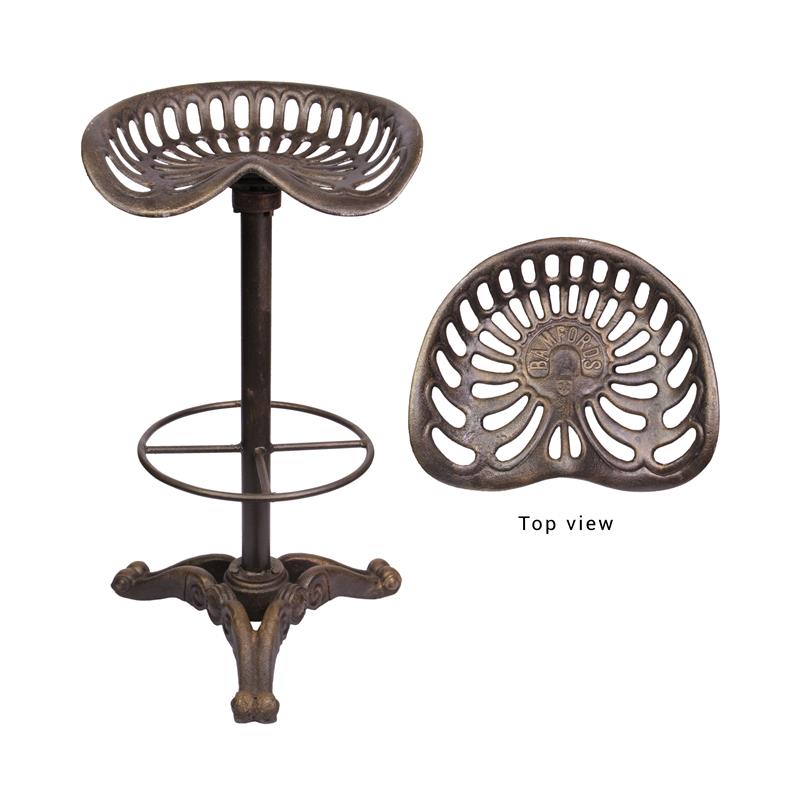 Gietijzeren\u0020barkruk,\u0020bronzen\u0020kleur