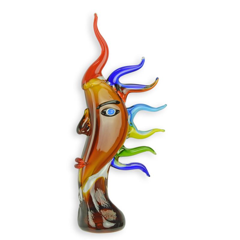 A\u0020MURANO\u0020STYLE\u0020ABSTRACT\u0020GLASS\u0020SCULPTURE\u0020OF\u0020A\u0020SUNHEAD