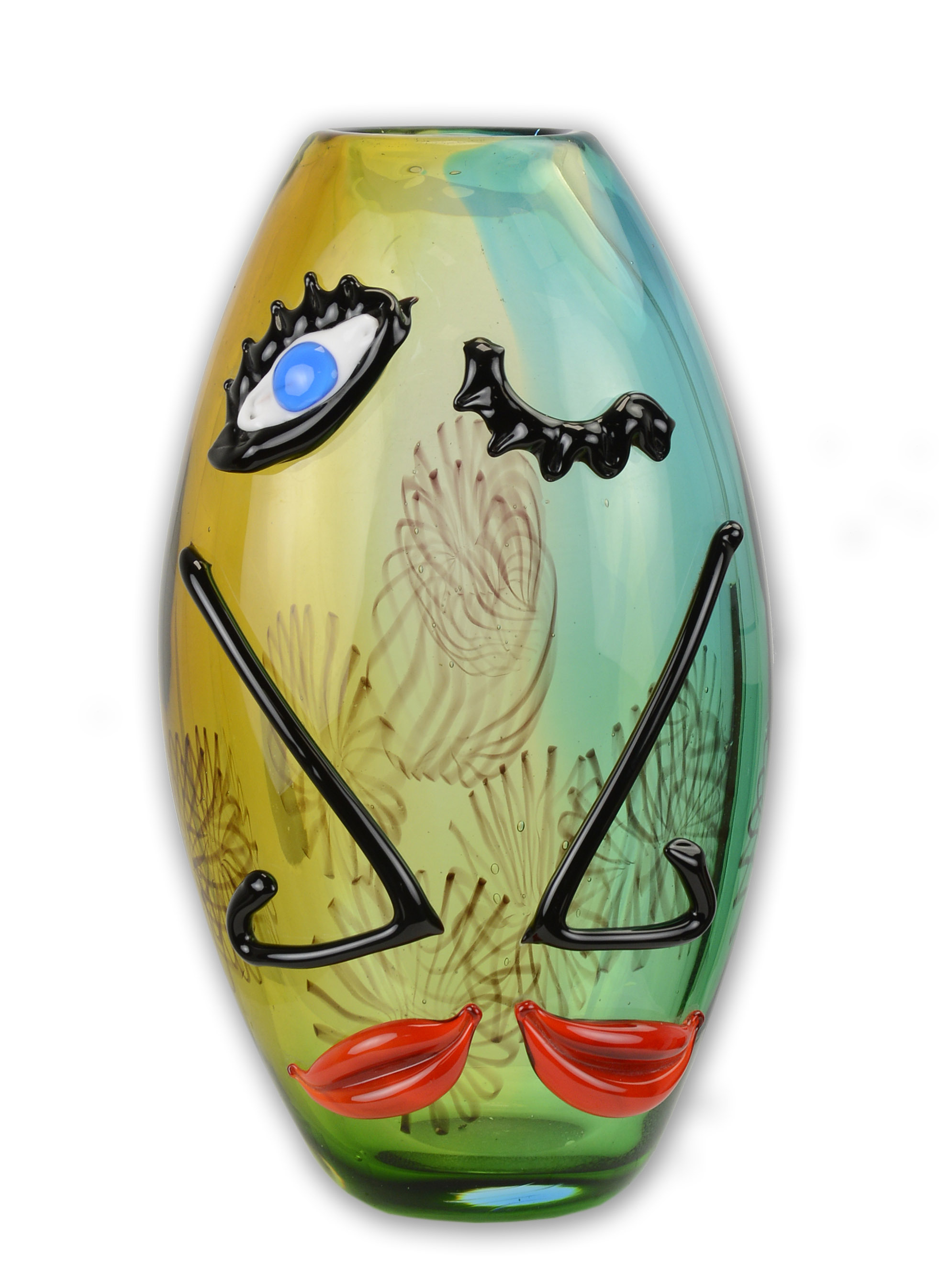 MURANO\u0020STIJL\u0020ABSTRACTE\u0020GLAZEN\u0020VAAS