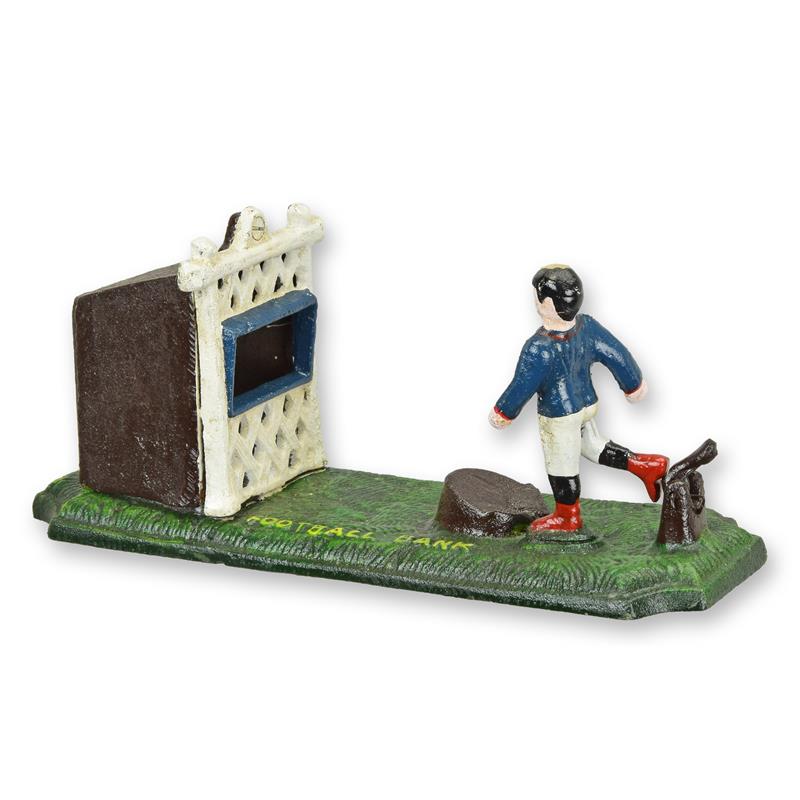 Voetbal\u0020mechanische\u0020spaarpot\u0020veelkleurig