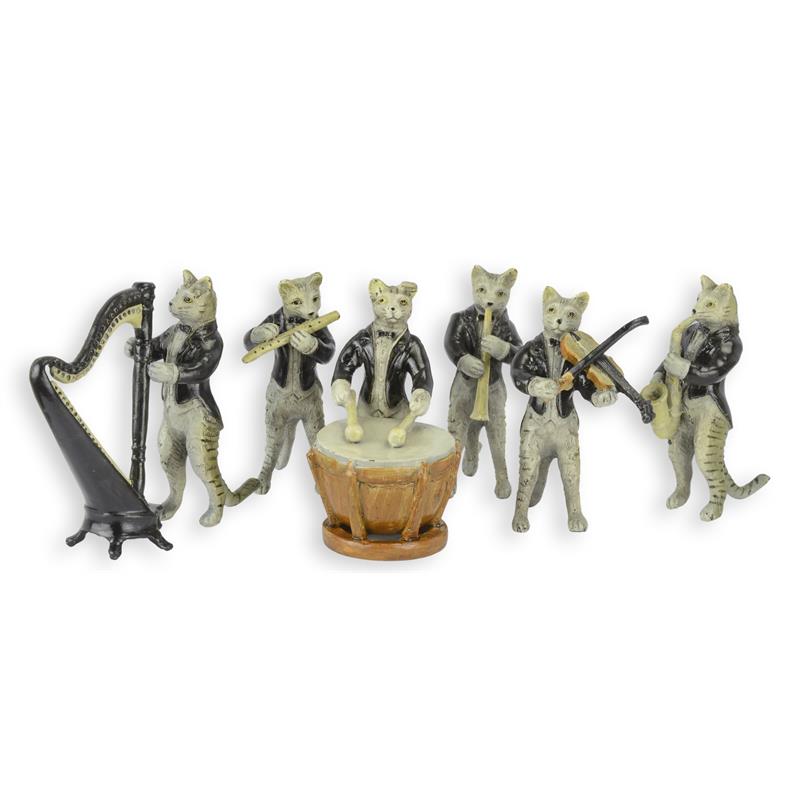 A\u0020SET\u0020OF\u0020SIX\u0020BRONZE\u0020CAT\u0020MUSICIANS