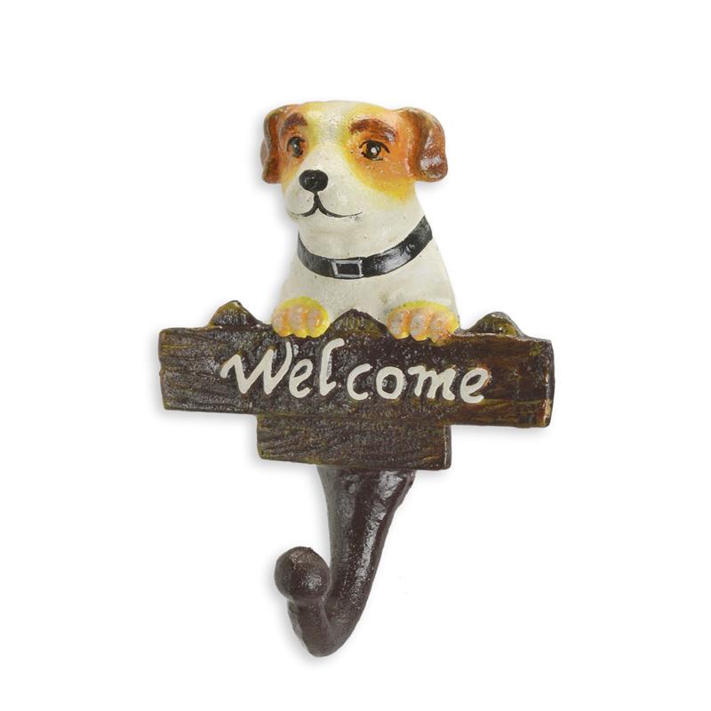 Gietijzeren\u0020kapstokhaak\u0020\u201Cwelkom\u201D\u0020set\u00202\u0020stuks