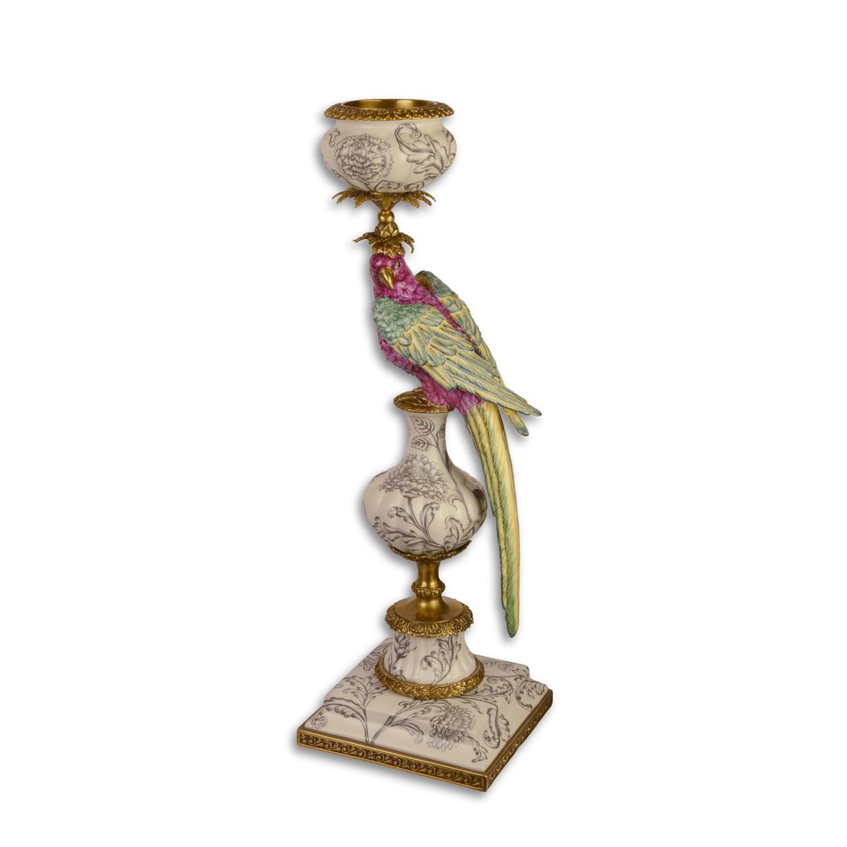 A\u0020BRONZE\u0020MOUNTED\u0020PORCELAIN\u0020PARROT\u0020CANDLESTAND