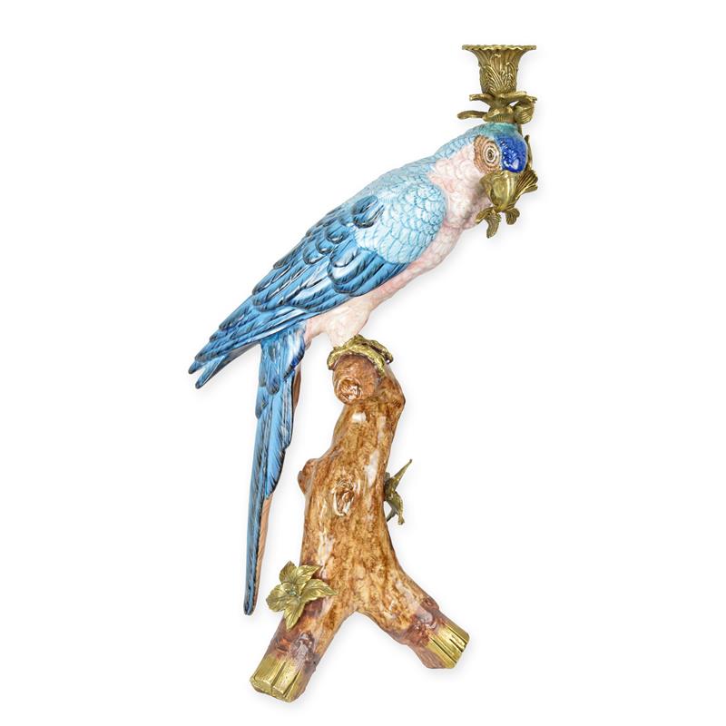 A\u0020BRONZE\u0020MOUNTED\u0020PORCELAIN\u0020PARROT\u0020CANDLEHOLDER