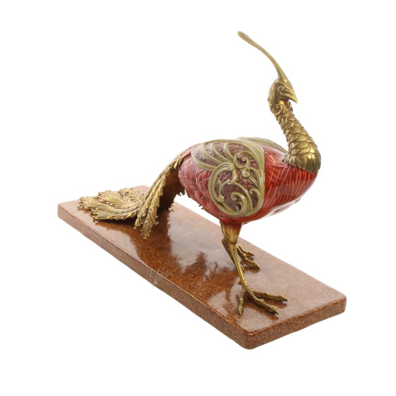 A\u0020BRONZE\u0020MOUNTED\u0020MODERNIST\u0020PORCELAIN\u0020PHEASANT\u0020ON\u0020BASE