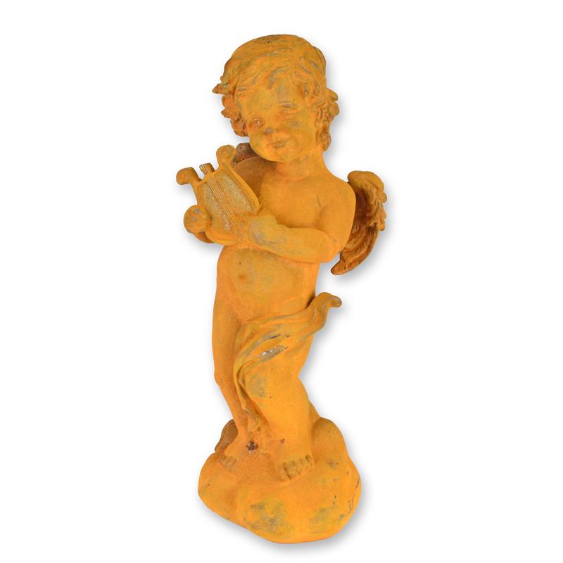 A\u0020RUSTY\u0020CAST\u0020IRON\u0020FIGURINE\u0020OF\u0020A\u0020PUTTO\u0020PLYING\u0020HARP