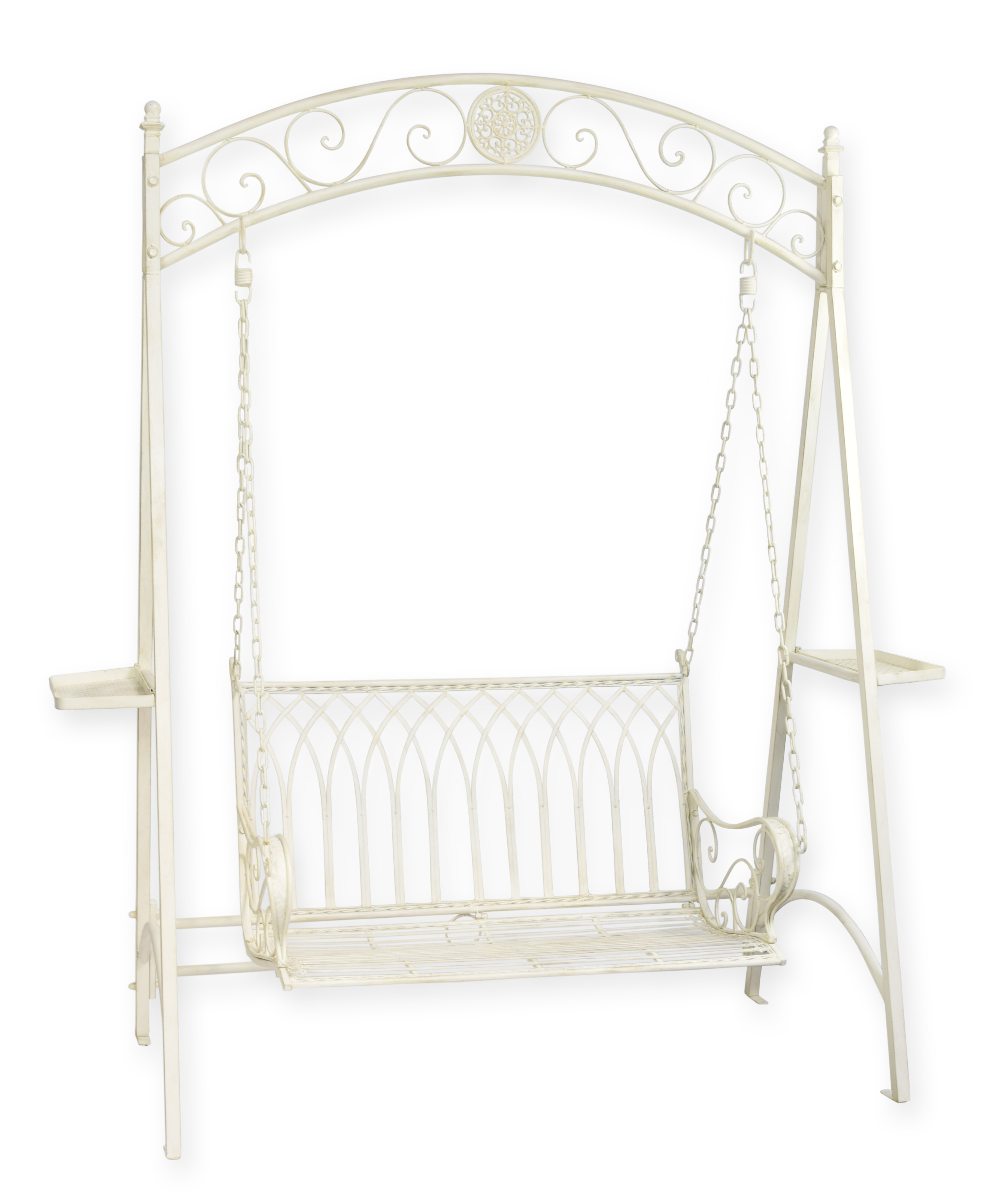 A\u0020TWO\u002DSEAT\u0020WHITE\u0020IRON\u0020SWINGBENCH