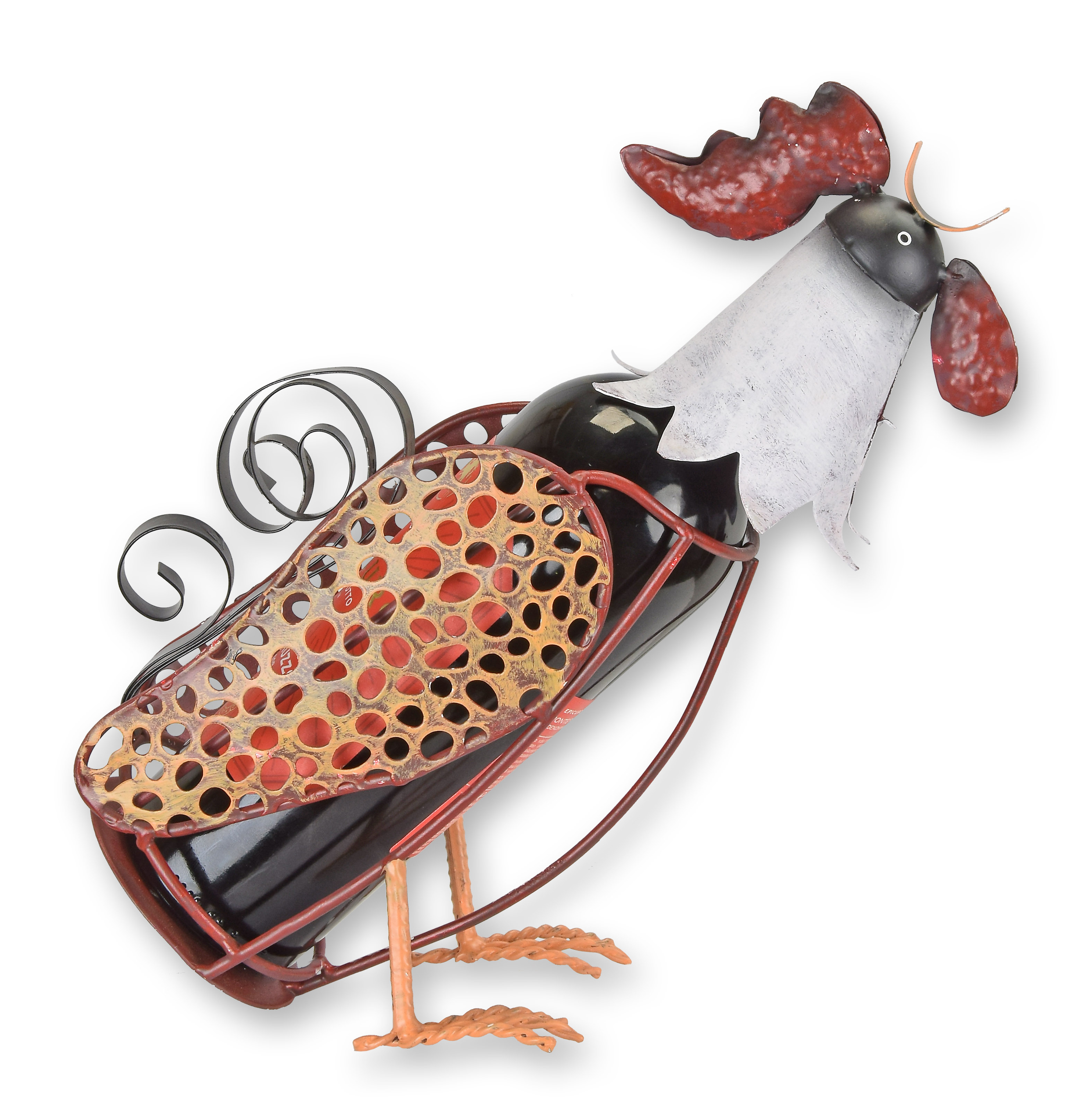 Blikken\u0020flessenhouder\u0020\u0022haan\u0022