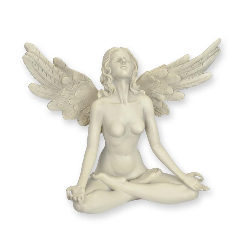 A\u0020RESIN\u0020FIGURINE\u0020OF\u0020AN\u0020ANGEL\u0020IN\u0020GYAN\u0020MUDRA\u0020POSE