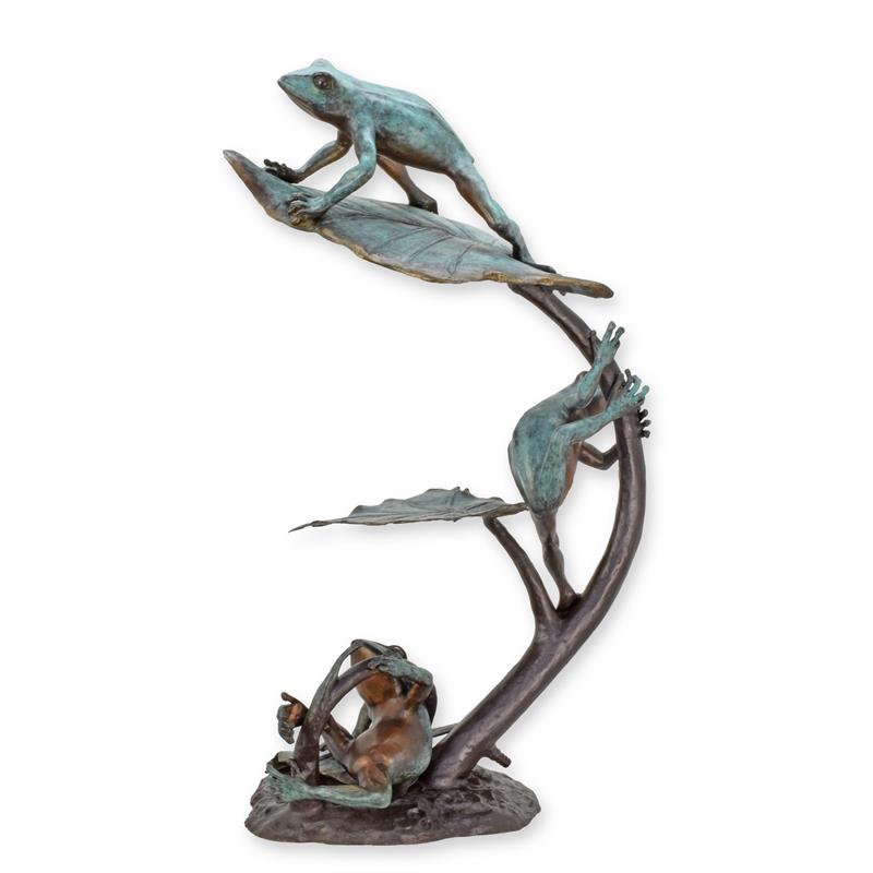 A\u0020BRONZE\u0020SCULPTURE\u0020OF\u0020A\u0020FROG\u0020WITH\u0020THREE\u0020LOTUS\u0020LEAF
