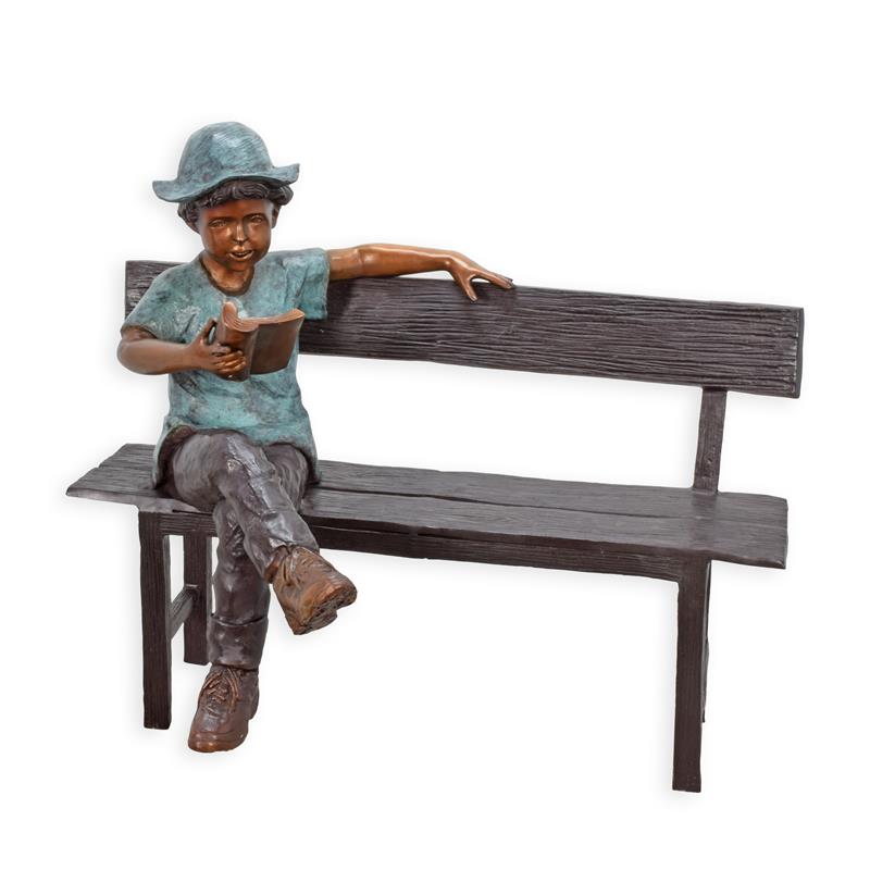A\u0020BRONZE\u0020SCULPTURE\u0020OF\u0020A\u0020BOY\u0020SITTING\u0020ON\u0020A\u0020BENCH