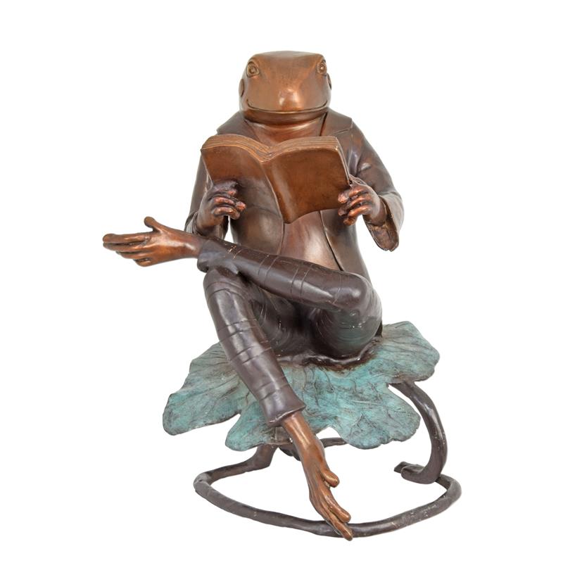 A\u0020BRONZE\u0020SCULPTURE\u0020OF\u0020A\u0020READING\u0020FROG