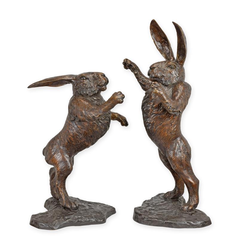 A\u0020PAIR\u0020OF\u0020BRONZE\u0020BOXING\u0020HARES