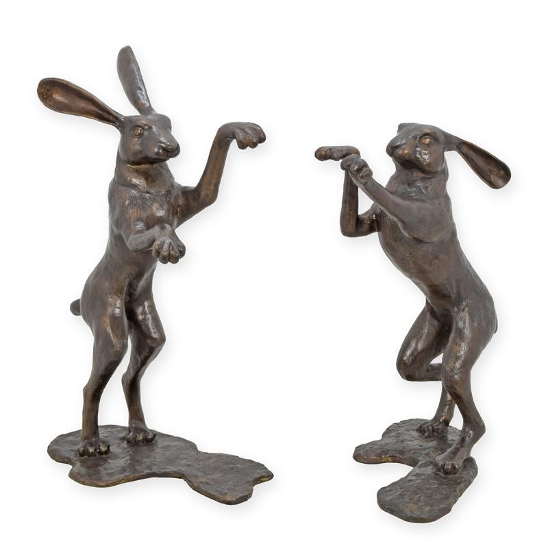 A\u0020BRONZE\u0020SCULPTURE\u0020OF\u00202\u0020BOXING\u0020HARES