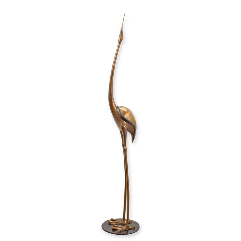 A\u0020BRONZE\u0020SCULPTURE\u0020OF\u0020A\u0020MODERN\u0020STANDING\u0020CRANE