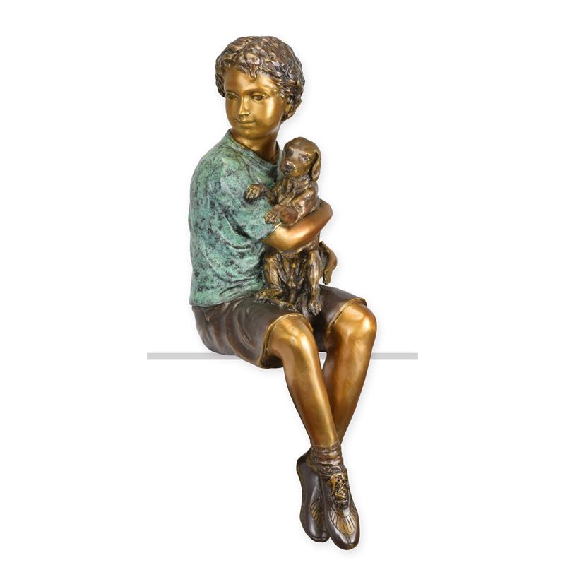 A\u0020BRONZE\u0020SCULPTURE\u0020OF\u0020A\u0020BOY\u0020HOLDING\u0020HIS\u0020DOG