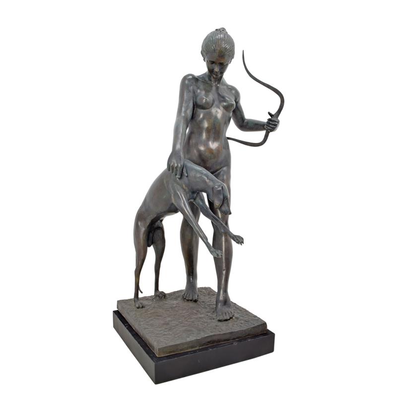 A\u0020BRONZE\u0020SCULPTURE\u0020OF\u0020DIANA\u0020WITH\u0020HOUND