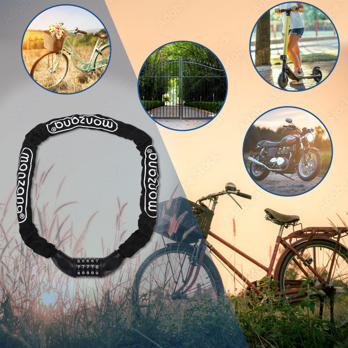 Fietsslot\u0020120cm\u0020met\u0020cijfercode\u0020en\u0020sterke\u0020ketting Fietsslot\u0020120cm\u0020met\u0020cijfercode\u0020en\u0020sterke\u0020ketting