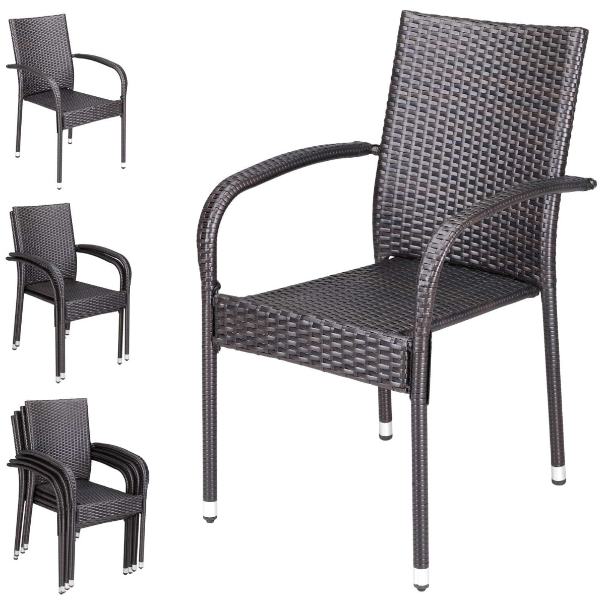 Polyrattan\u0020Stapelstoel\u0020Comfort\u0020Set\u0020van\u00204\u0020kleur\u0020Bruin Polyrattan\u0020Stapelstoel\u0020Comfort\u0020Set\u0020van\u00204\u0020kleur\u0020Bruin