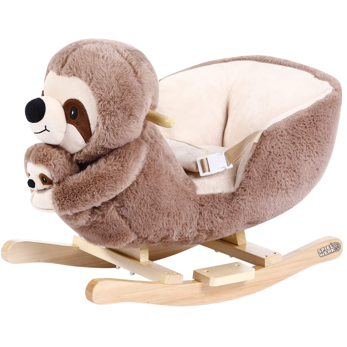 Schommeldier\u0020Luiaard\u0020Bruin\u0020met\u0020Veiligheidsriem\u0020en\u0020muziek