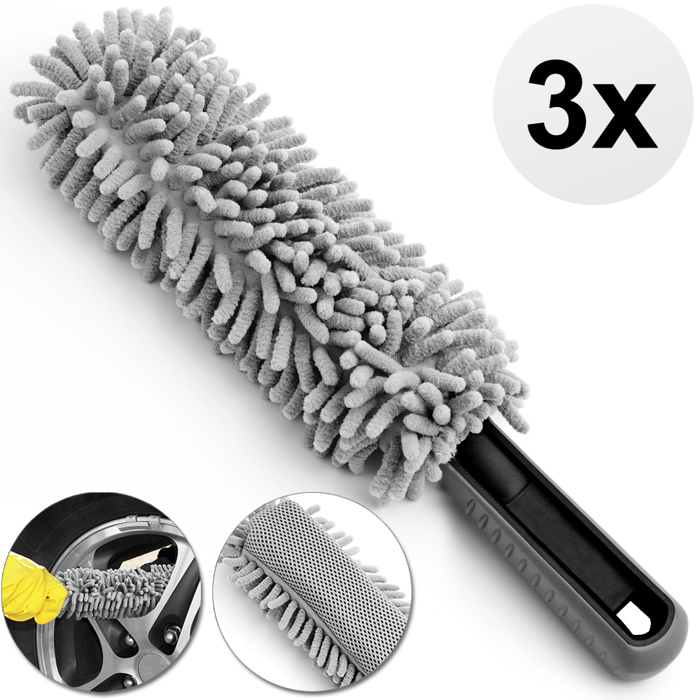 Velgenborstel\u0020\u002D\u00203\u0020Stuks\u0020Set\u0020\u002D\u0020Grijs\u0020\u002D\u0020Microvezel\u0020\u002D\u002034cm