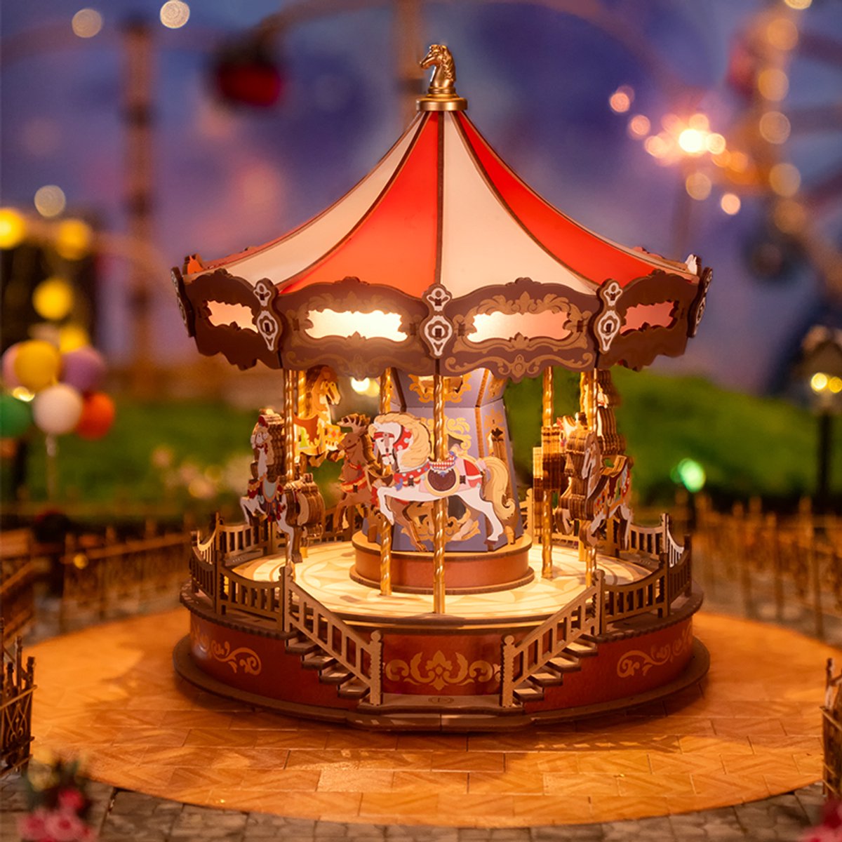 Robotime\u0020Carousel\u0020Miniatuur\u0020Modelbouw\u0020Muziekdoos Robotime\u0020Carousel\u0020Miniatuur\u0020Modelbouw\u0020Muziekdoos