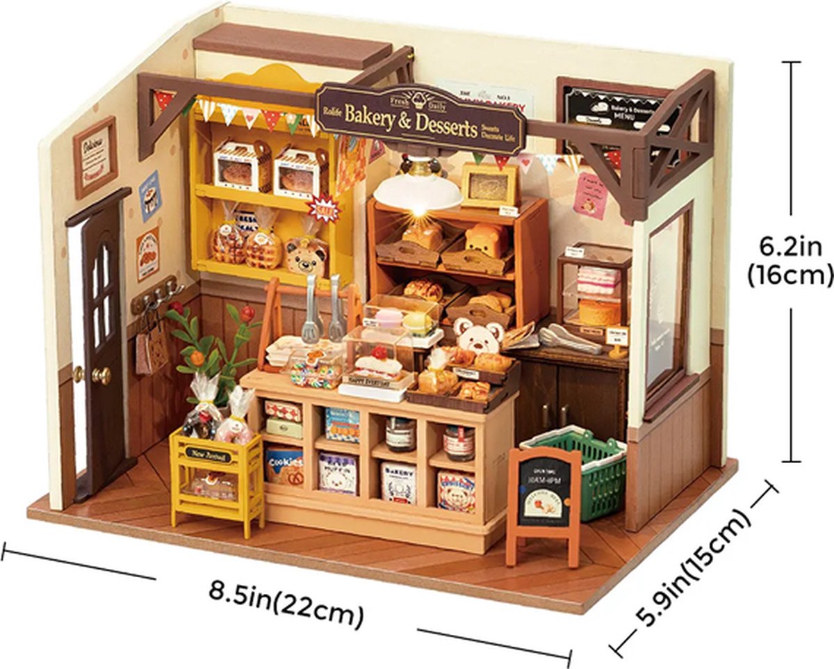 Robotime\u0020Becka\u0027s\u0020Baking\u0020House\u0020DIY\u0020Modelbouw\u0020Knutselen