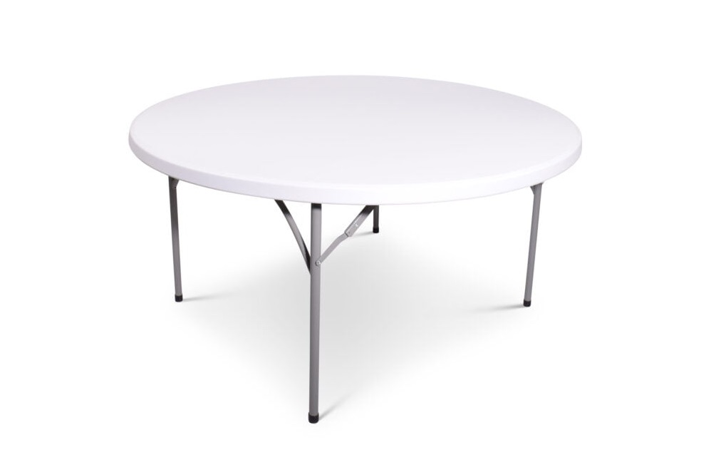 Inklapbare\u0020bankettafel\u0020rond\u0020150\u0020cm\u0020lichtgrijs