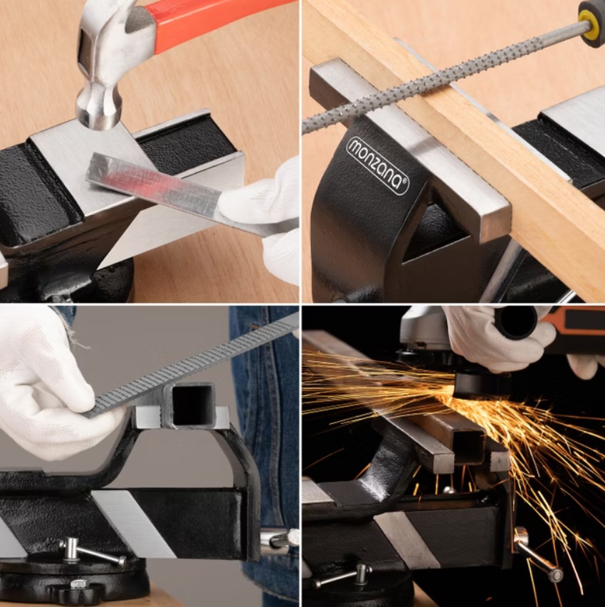 Hoogwaardige\u0020Bankschroef\u0020Zwart\u0020Staal\u0020125mm Hoogwaardige\u0020Bankschroef\u0020Zwart\u0020Staal\u0020125mm