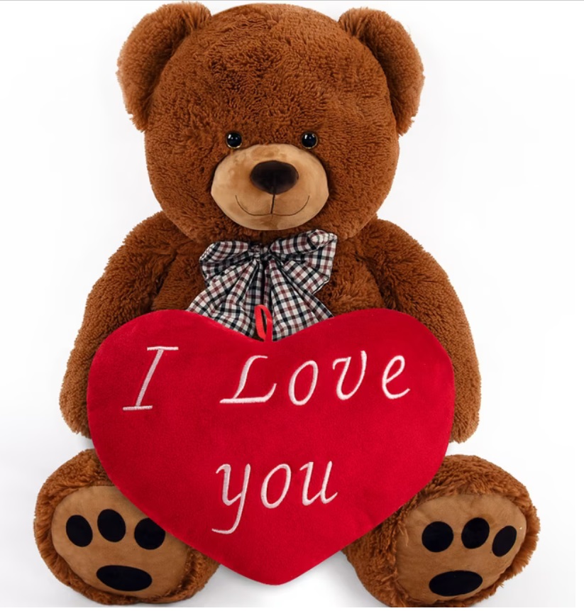 Knuffelbeer\u0020Bruin\u002050cm\u0020met\u0020HartKussen\u002032cm\u0020 Knuffelbeer\u0020Bruin\u002050cm\u0020met\u0020HartKussen\u002032cm\u0020