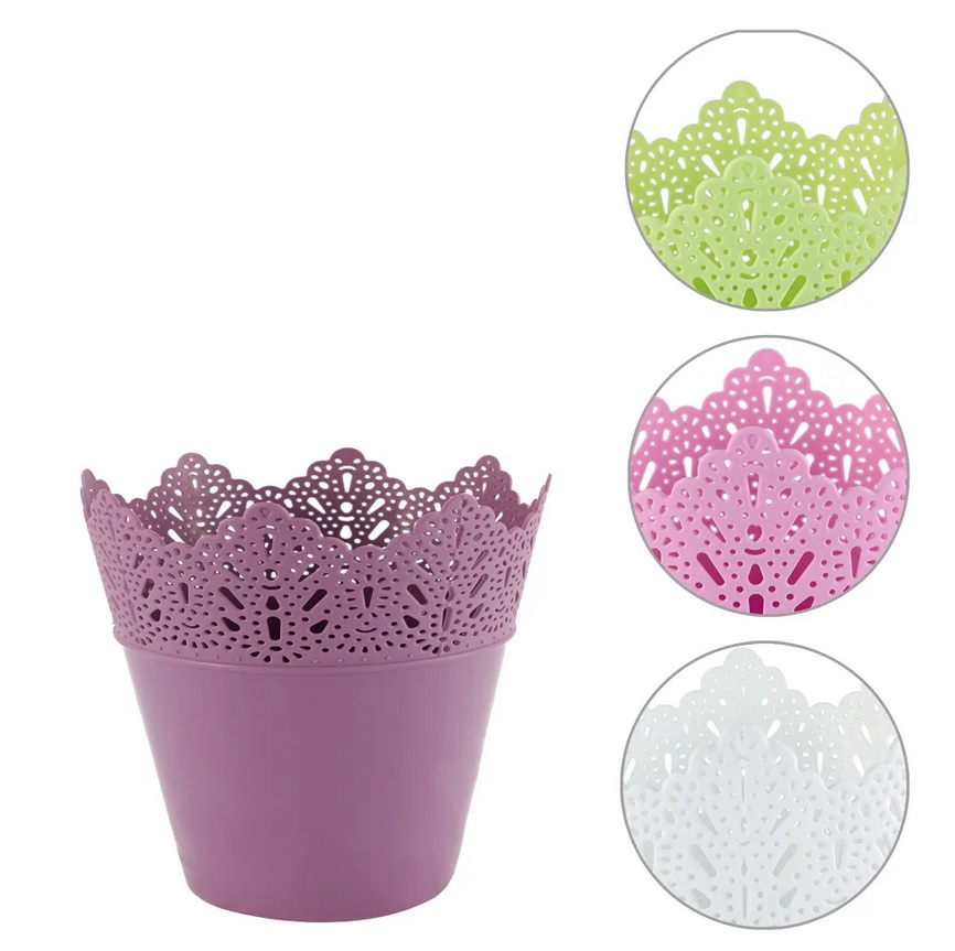 Bloempot\u0020PARIJS\u0020rond\u002014,5\u0020cm\u0020Groen\u0020set\u0020van\u00202\u0020stuks