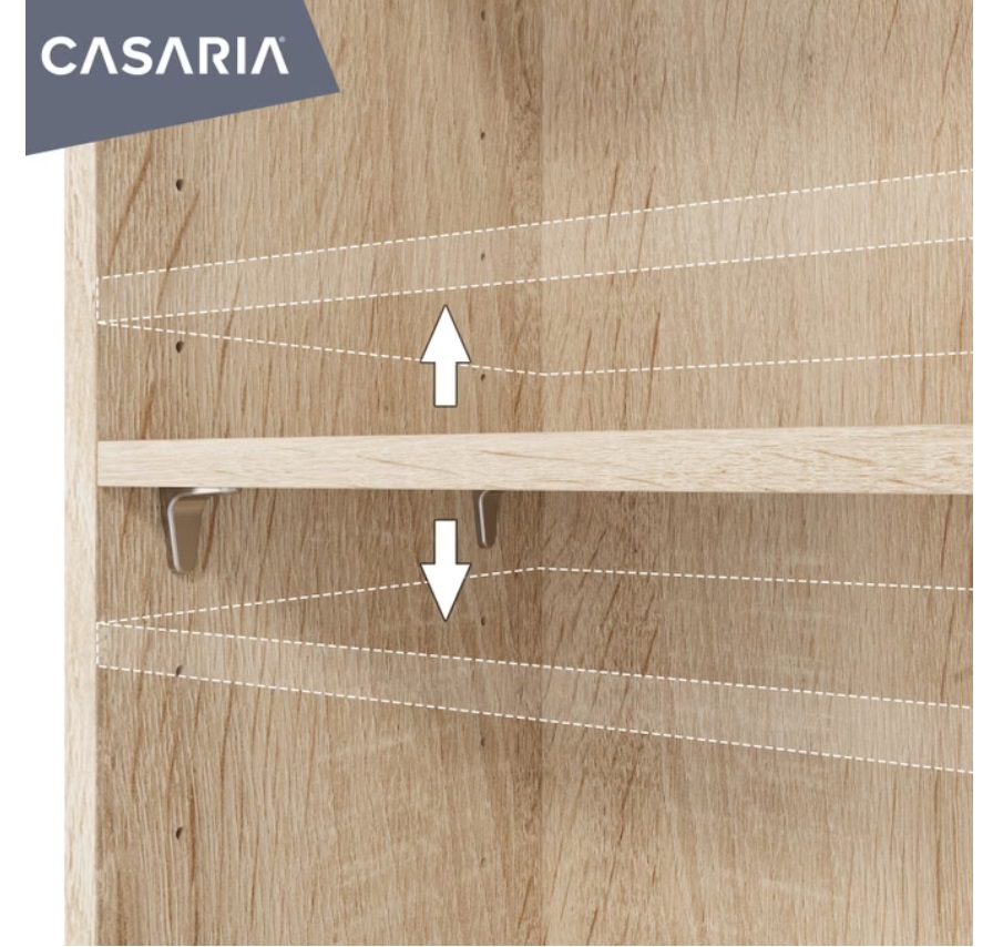 Boekenkast\u0020Vela\u0020Wit\u0020met\u00205\u0020opbergvakken