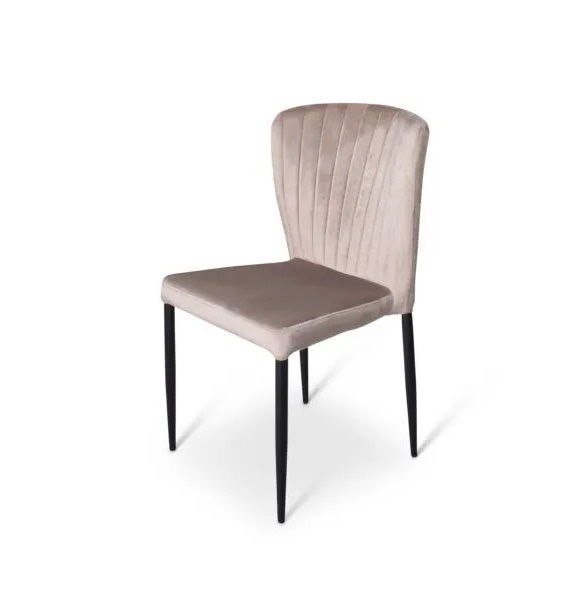 Stapelstoel\u0020Brooklyn\u0020metalen\u0020frame\u0020zitting\u0020velours\u0020Beige