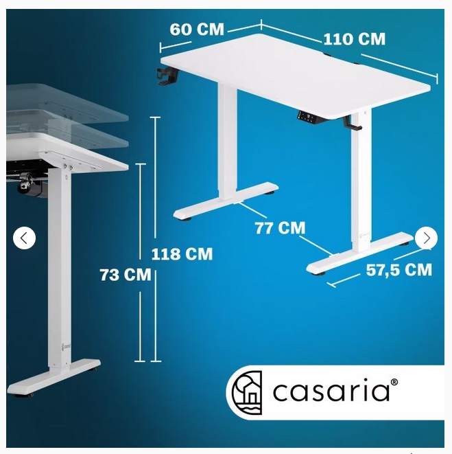 Zit\u0020Sta\u0020Bureau\u0020In\u0020hoogte\u0020verstelbaar\u0020\u002D\u0020Wit\u0020\u0020110x60x73\u002D118cm Zit\u0020Sta\u0020Bureau\u0020In\u0020hoogte\u0020verstelbaar\u0020\u002D\u0020Wit\u0020\u0020110x60x73\u002D118cm