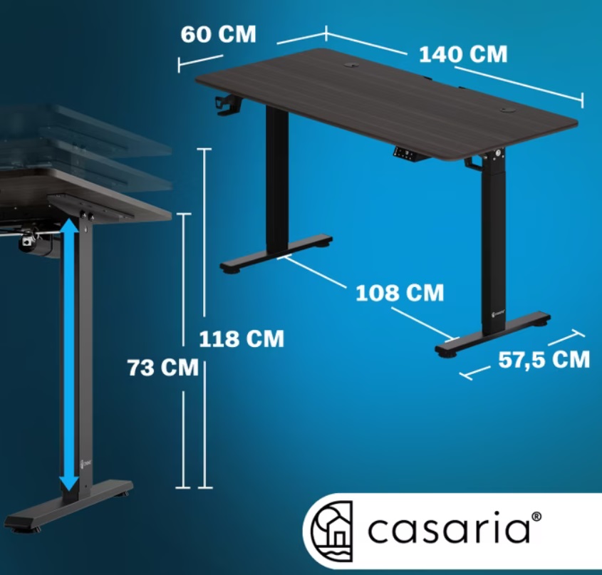 Zit\u0020sta\u0020Bureau\u0020In\u0020hoogte\u0020verstelbaar\u0020Donkerbruin\u0020140x60x73\u002D118cm Zit\u0020sta\u0020Bureau\u0020In\u0020hoogte\u0020verstelbaar\u0020Donkerbruin\u0020140x60x73\u002D118cm