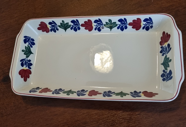 Boerenbont\u0020Cakeschaal\u002015\u0020x\u002030\u0020cm\u0020aardewerk