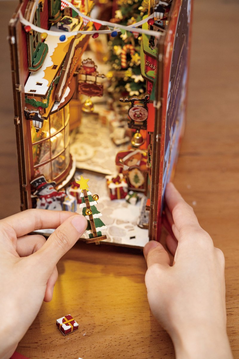 Robotime\u0020Book\u0020Nook\u0020Christmas\u0020Street\u0020Miniatuur\u0020Modelbouw\u0020Knutselen Robotime\u0020Book\u0020Nook\u0020Christmas\u0020Street\u0020Miniatuur\u0020Modelbouw\u0020Knutselen