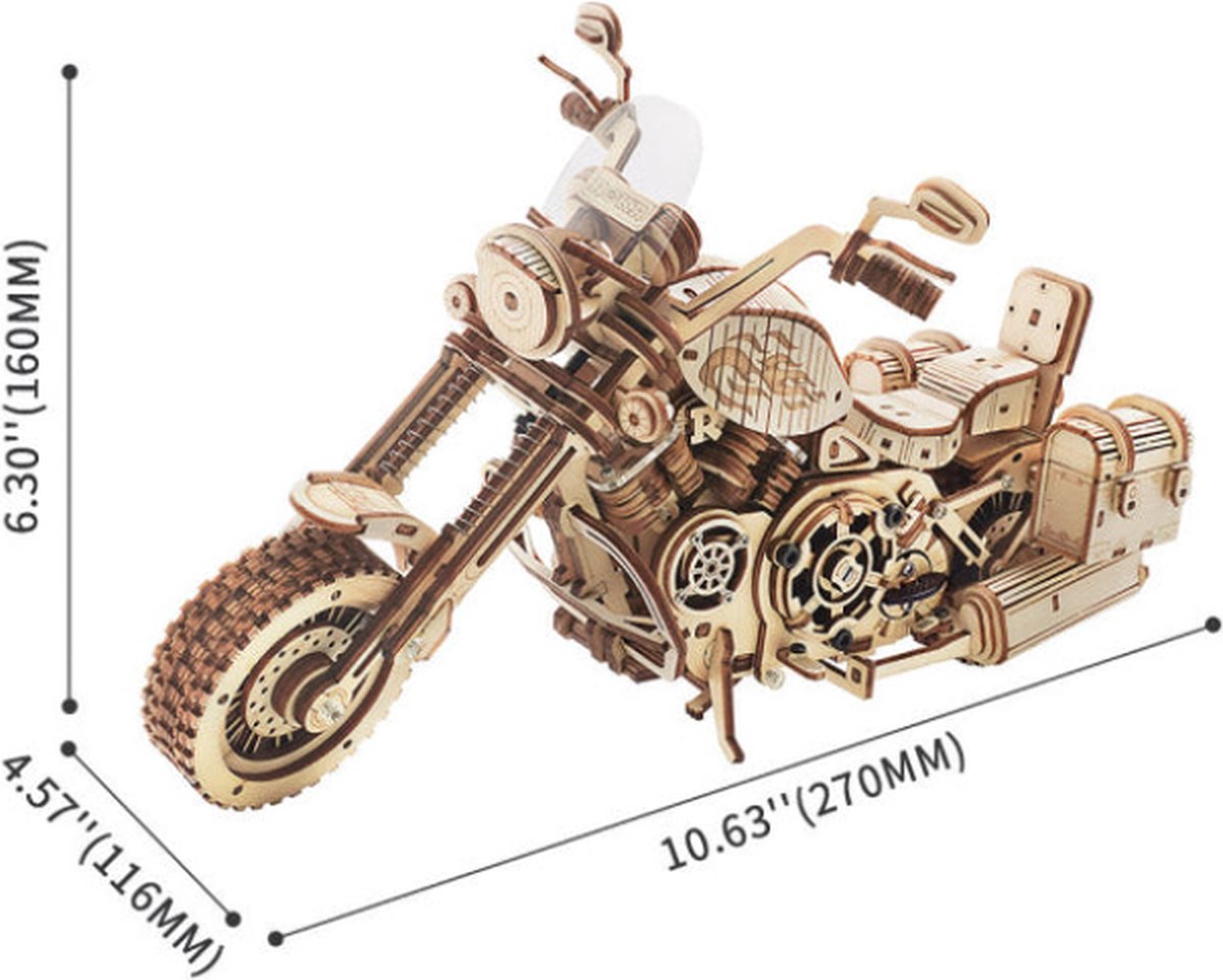 Robotime\u0020Cruiser\u0020Motorcycle\u0020DIY\u0020Miniatuur\u0020Knutselen