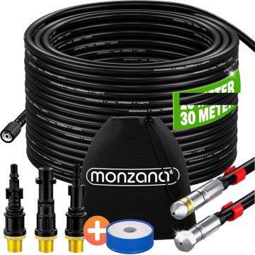 Riool - Leidingen reinigerset Premium 5-delig zwart 30m