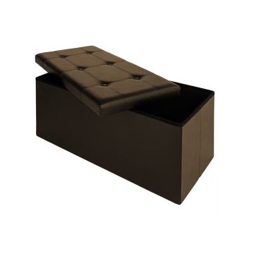 Monzana Zitbank 80cm met opslagruimte Bruin