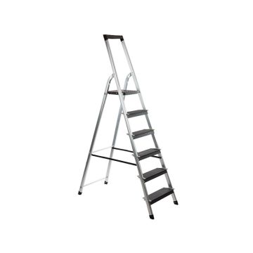 TRAPLADDER ALUMINIUM 6 TREDEN POWER STEP