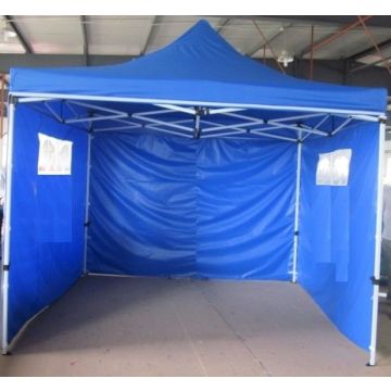 Partytent Easy Up 2,5 x 2,5 meter ALU frame met zijwanden in Blauw