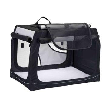 TRIXIE REISMAND VARIO ZWART / GRIJS 91X58X61 CM