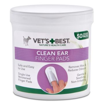 VETS BEST CLEAN EAR FINGER PADS 50 ST