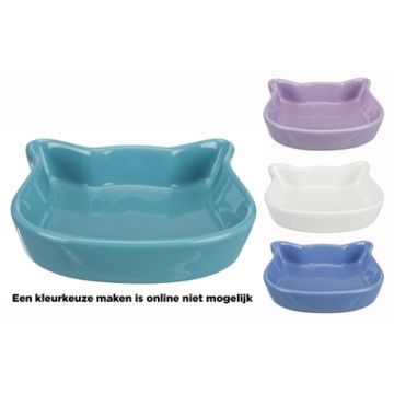 TRIXIE VOERBAK KATTENKOP ASSORTI 12 CM
