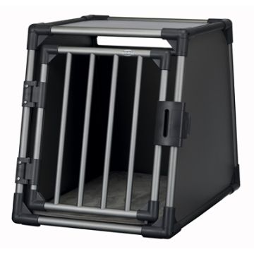 TRIXIE VERVOERSBOX ALUMINIUM GRAFIET M 74X55X61 CM