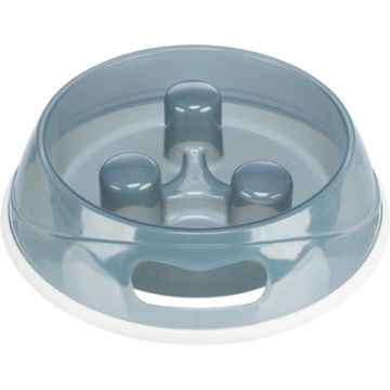 TRIXIE VOERBAK SLOW FEED KUNSTSTOF ANTI-SLIP ASSORTI 27 CM 1,5 LTR