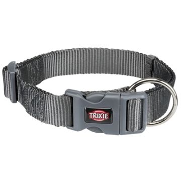 TRIXIE HALSBAND HOND PREMIUM GRAFIET GRIJS 40-65X2,5 CM